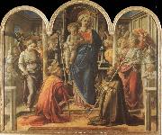 Fra Angelico Jungfru Maria med barnet oil painting artist